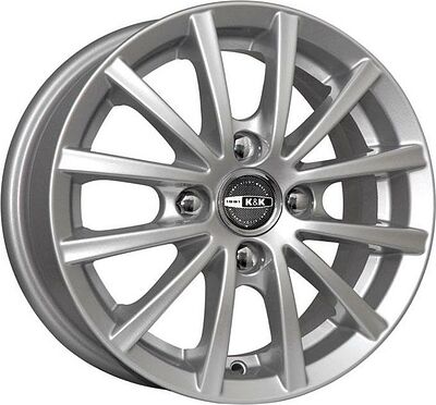 КиК Баттерфляй 5.5x14 4x100 ET 35 Dia 67.1 сильвер