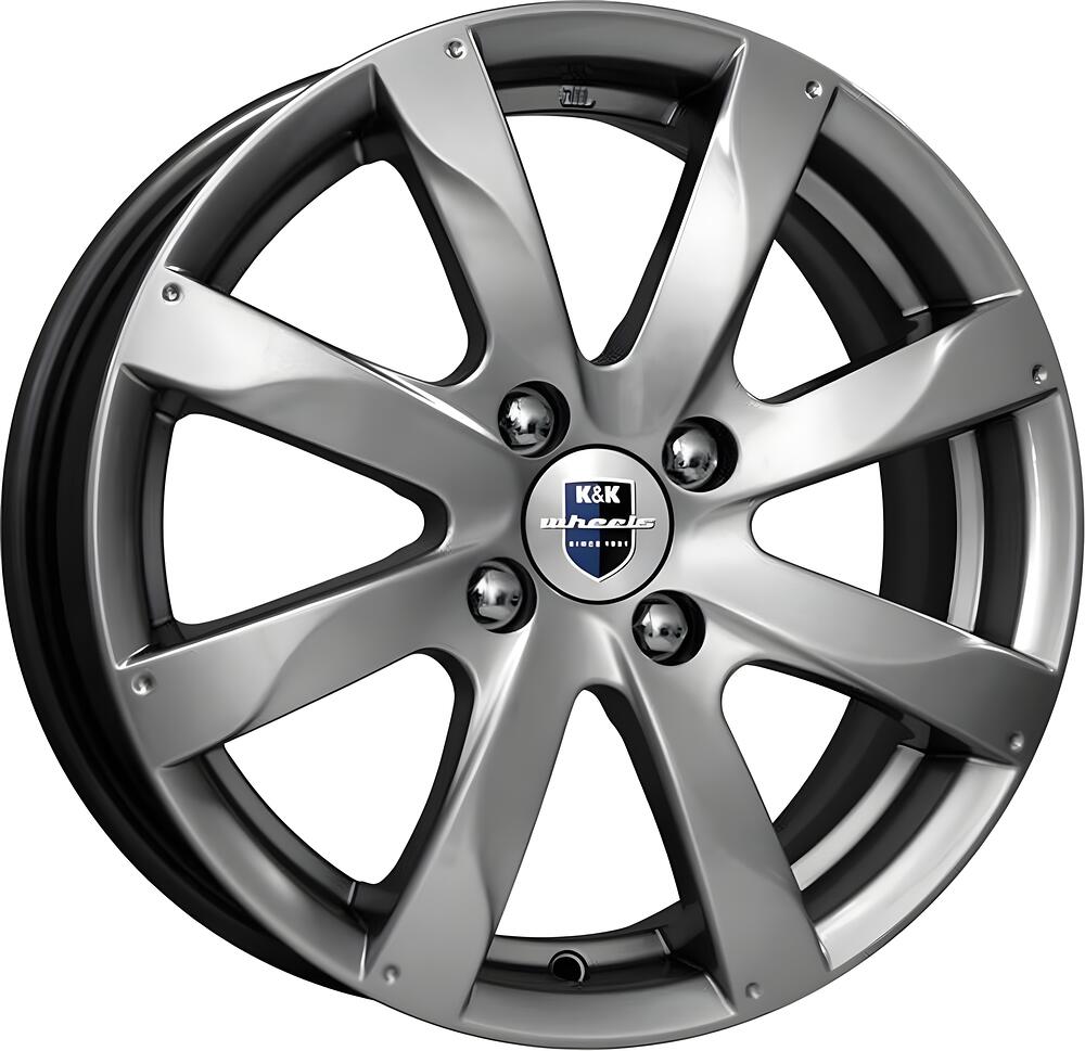 КиК Джемини 5.5x14 4x100 ET 43 Dia 60.1 дарк платинум