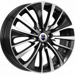 КиК Flanker 6.5x17 4x100 ET 43 Dia 60.1 алмаз черный