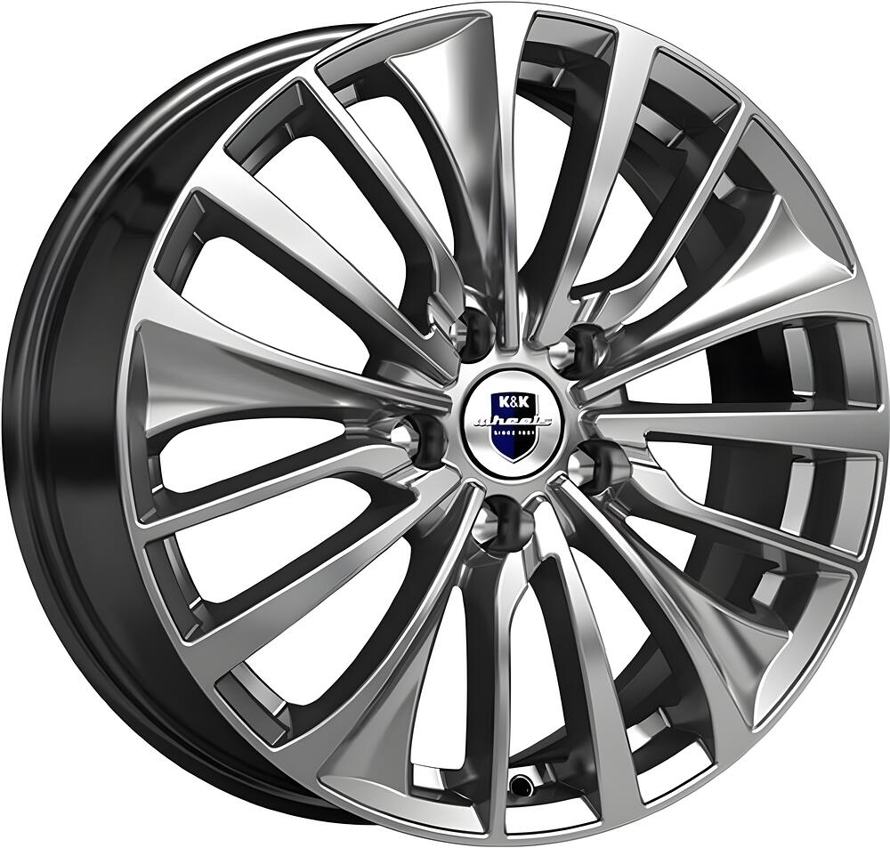 КиК Flanker 6.5x17 5x100 ET 39 Dia 67.1 дарк платинум