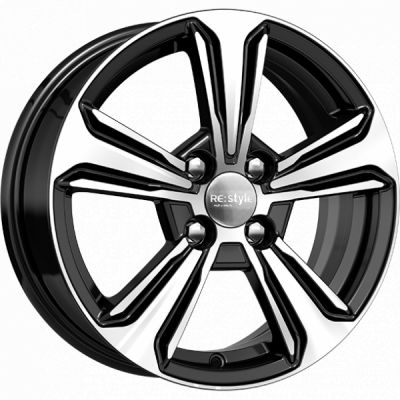 КиК KC777 Hyundai solaris 6x15 4x100 ET 48 Dia 54.1 алмаз черный