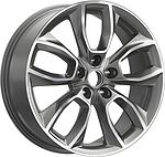 КиК КР001 Uni-S/CS55 Plus/Belgee X70 7x18 5x114.3 ET 45 Dia 60.1 Diamond Gloss Graphite