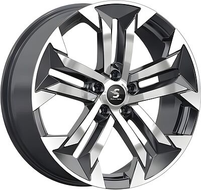 КиК КР015 Haval Dargo 7.5x19 5x114.3 ET 40 Dia 66.6 Diamond Black Gris