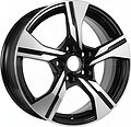 КиК КС1053 ZV 16_CS35 Plus 6.5x16 5x110 ET 43 Dia 63.35 алмаз черный