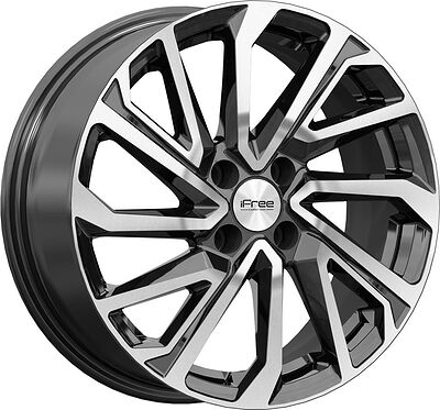 КиК КС1172 Неом Lada Iskra 6.5x16 4x100 ET 45 Dia 60.1 алмаз черный