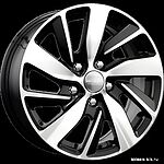 КиК КС741 ZV Duster 6.5x16 5x114.3 ET 50 Dia 66.1 алмаз черный