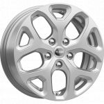 КиК КС869 ZV 16_Megane 6.5x16 4x100 ET 43 Dia 60.1 сильвер