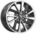КиК КС899 ZV 15_Logan 6x15 4x100 ET 40 Dia 60.1 алмаз черный