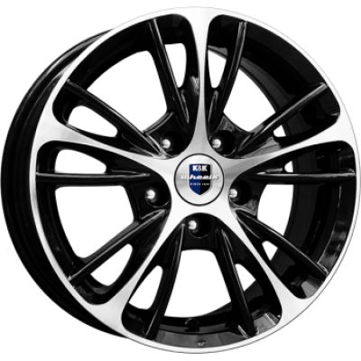 КиК Мулен Руж 5.5x14 4x100 ET 45 Dia 67.1 алмаз черный