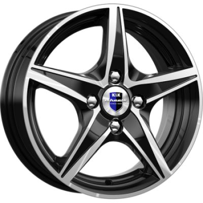 КиК Мустанг 5x14 4x100 ET 43 Dia 56.6 алмаз черный