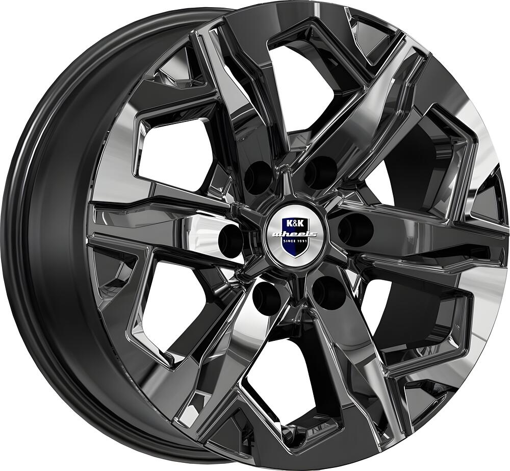 КиК Тейт 7.5x17 6x139.7 ET 30 Dia 106.1 сильвер