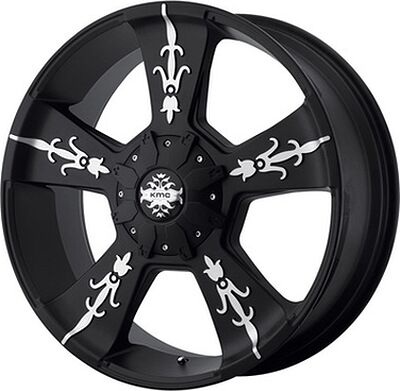 KMC KM668 9x22 5x150 ET 30 Dia 110 Black/Machined