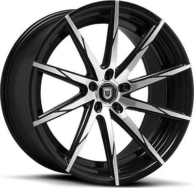 Lexani CSS15 10x20 5x112 ET 38 Dia 74.1 Black  Machined TIP