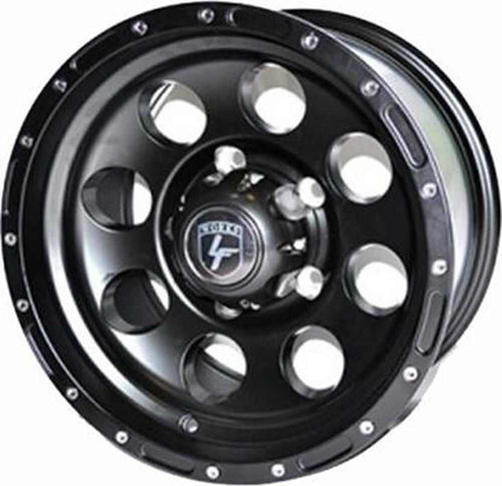 LF Works LF087 8x16 6x139.7 ET -20 Dia 110 Silver Full Machine Chrome Rivets