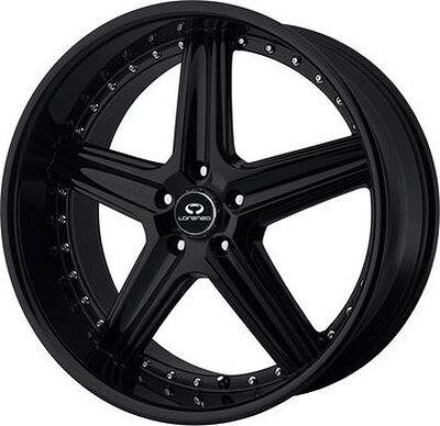 Lorenzo WL19 8x18 5x112 ET 45 Dia 66.6 Black