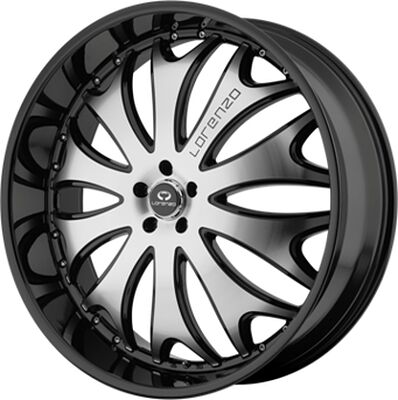 Lorenzo WL29 8x22 5x120 ET 38 Dia 74 Black/Machined