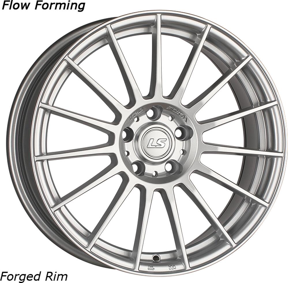 LS FlowForming RC05 7.5x17 4x100 ET 40 Dia 60.1 silver