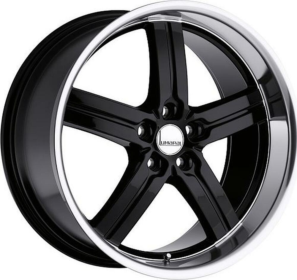 Lumarai Morro 8x19 5x120 ET 31 Dia 60.1 Gloss Black Mirror Lip