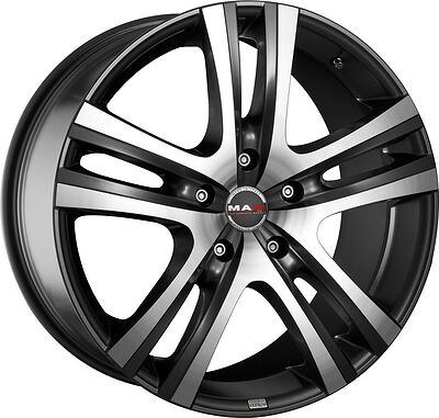 Mak Aria 9x18 5x112 ET 35 Dia 76 Gun Metal Mirror Face