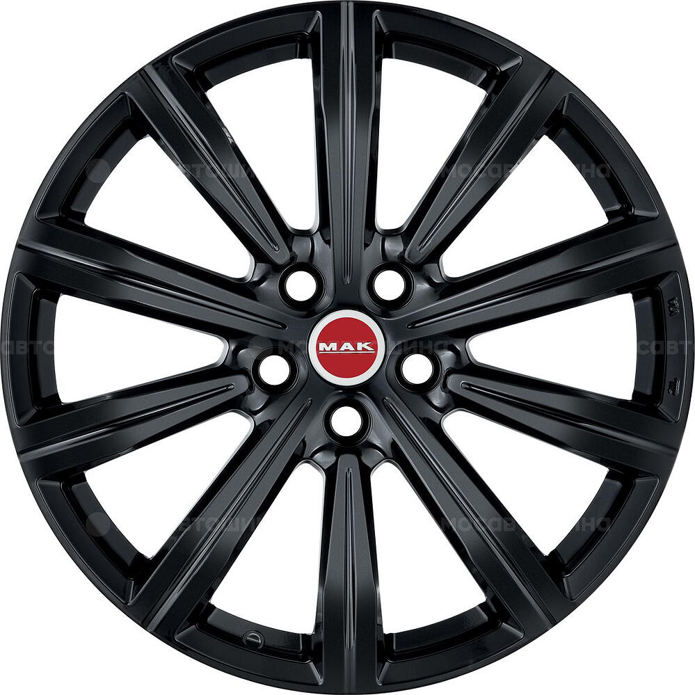 Mak Birmingham 8x19 5x108 ET 45 Dia 63.4 Gloss Black