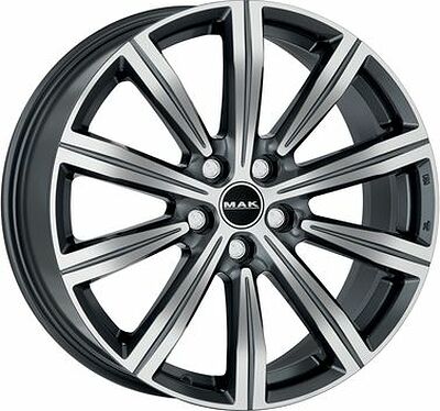 Mak Birmingham 8x19 5x108 ET 45 Dia 63 Gunmetal Mirror Face