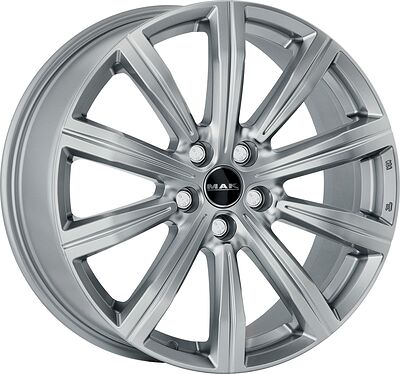 Mak Birmingham 8x19 5x108 ET 45 Dia 63.4 silver