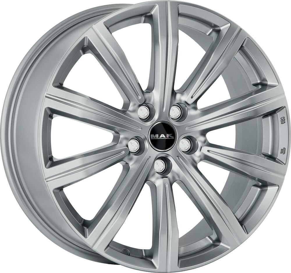 Mak Birmingham 8x19 5x108 ET 45 Dia 63 Silver
