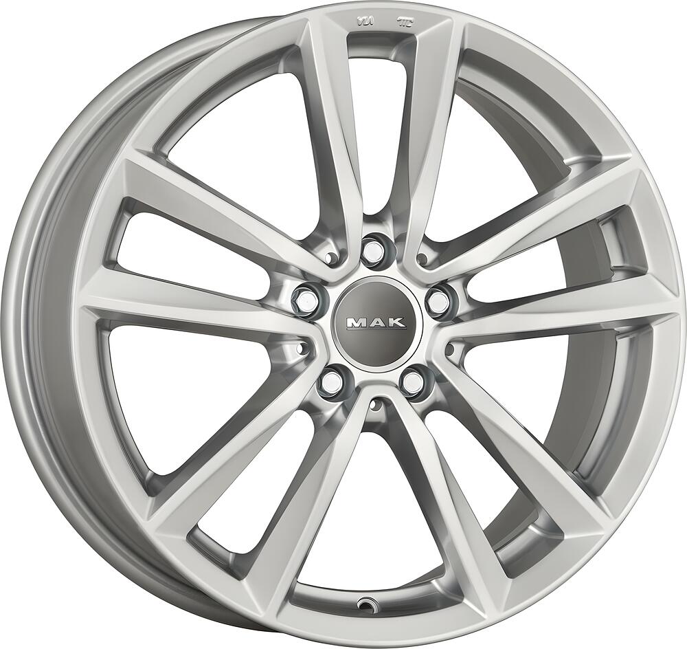 Mak Bremen 8x19 5x112 ET 48 Dia 66.6 silver