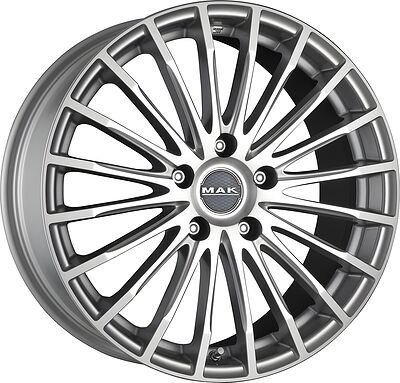 Mak Fatale 7x17 4x100 ET 38 Dia 72 silver