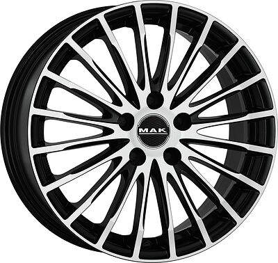 Mak Fatale 7.5x17 5x112 ET 43 Dia 76 White and Black