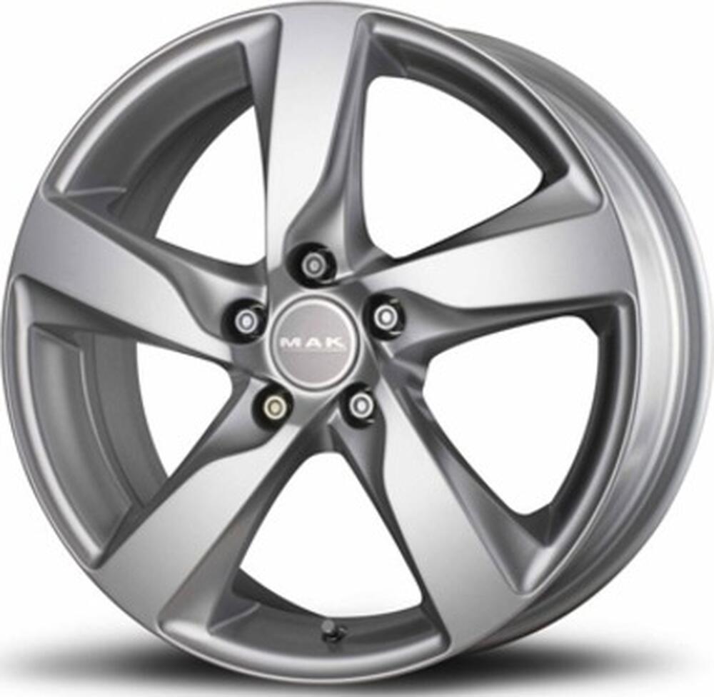 Mak Gothenburg 7x16 5x108 ET 50 Dia 63.4 Silver