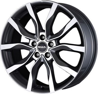 Mak Highlands 7x17 5x112 ET 42 Dia 76 Gun Metallic - Mirror Face