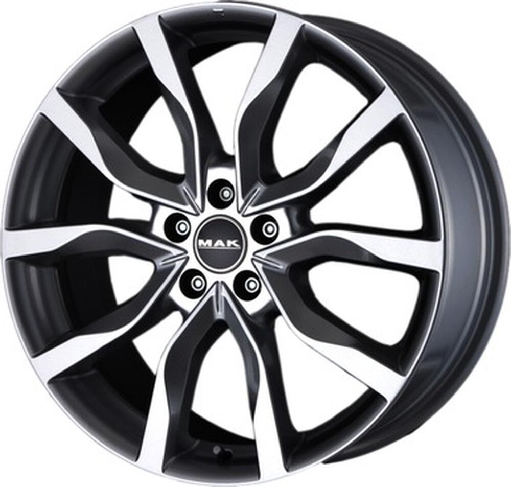 Mak Highlands 7x17 5x100 ET 35 Dia 72 Gun Metallic - Mirror Face