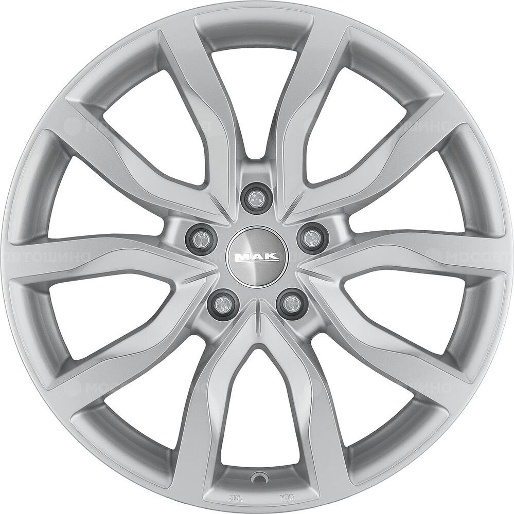 Mak Highlands 7x17 5x115 ET 40 Dia 70.2 silver
