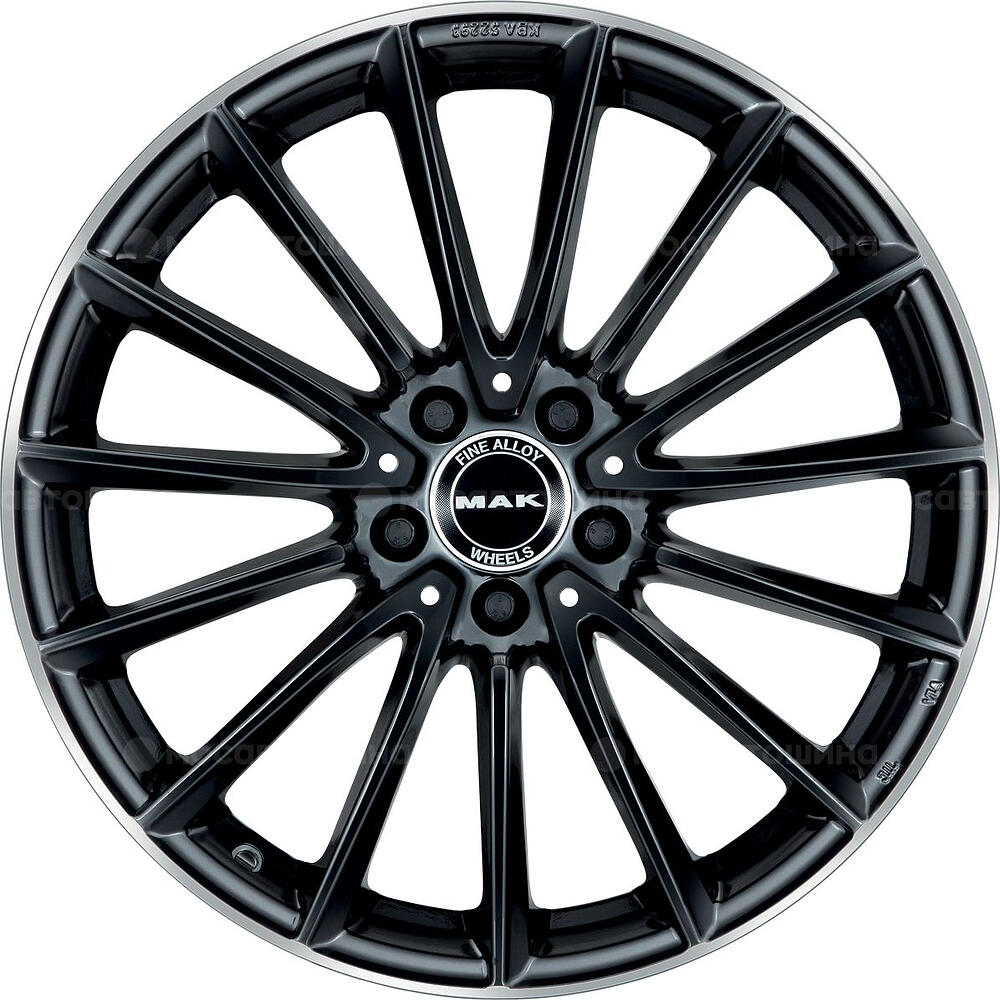 Mak Komet 8x18 5x112 ET 33 Dia 66.6 Gloss Black