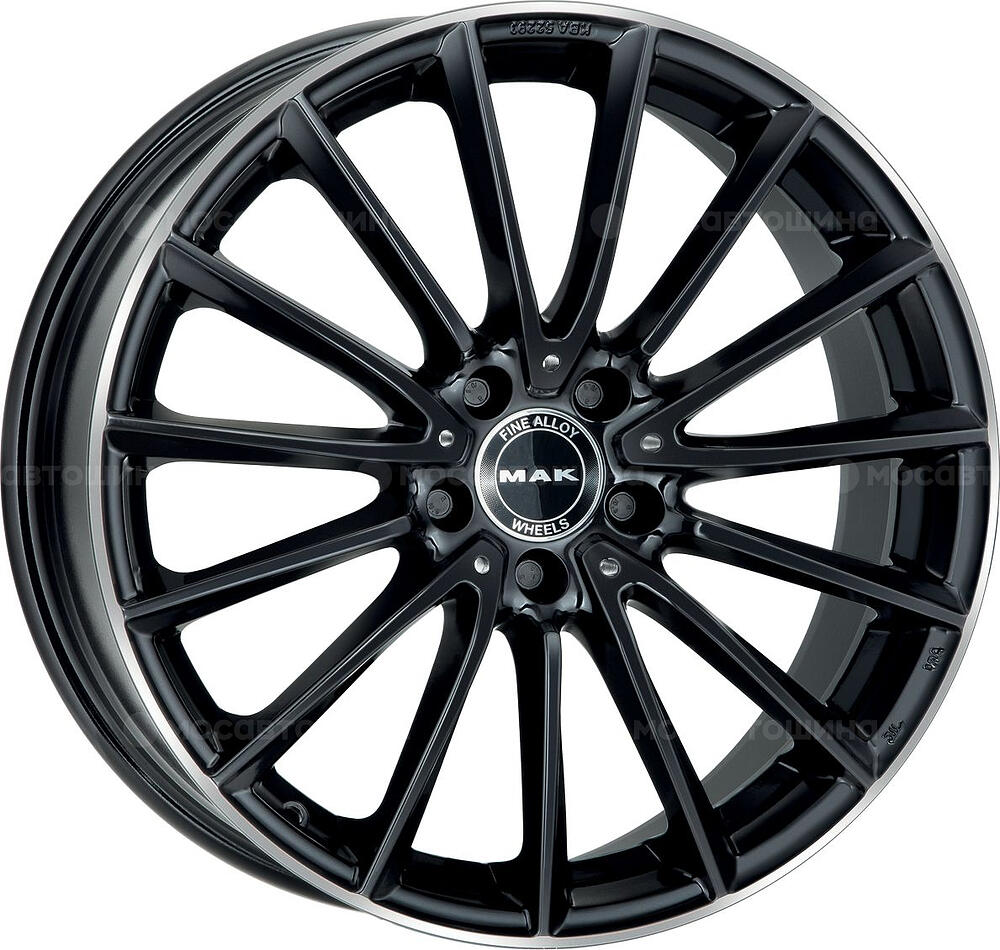 Mak Komet 8x18 5x112 ET 33 Dia 66.6 Gloss Black
