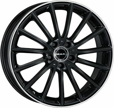 Mak Komet 8x19 5x112 ET 33 Dia 66.6 Gloss Black Mirror Ring