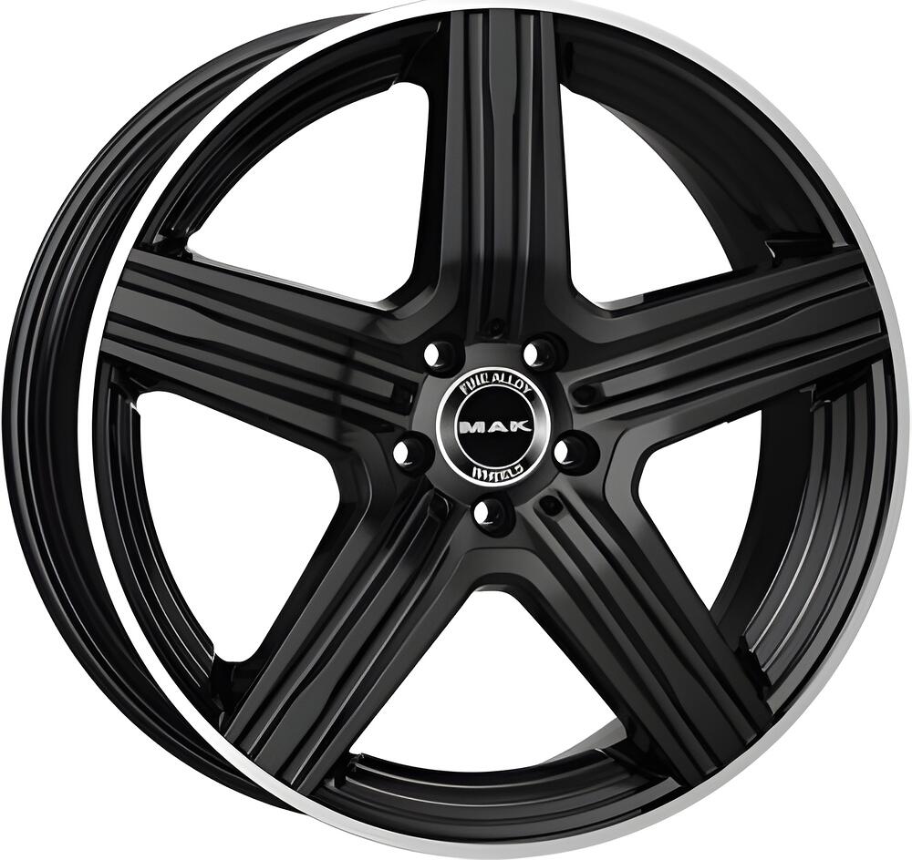 Mak Lewis 8x18 5x112 ET 33 Dia 66.6 Gloss Black Mirror Ring