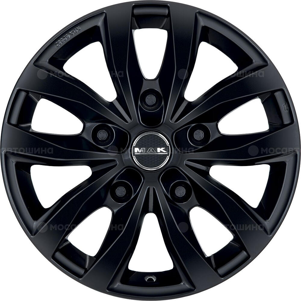 Mak Load 5 3 6.5x16 5x160 ET 60 Dia 65.1 Gloss Black