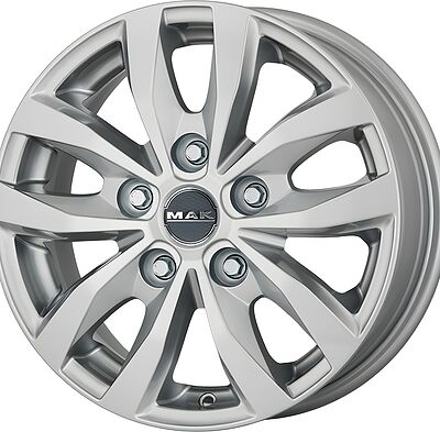 Mak Load 5 7x17 5x112 ET 51 Dia 66.6 silver