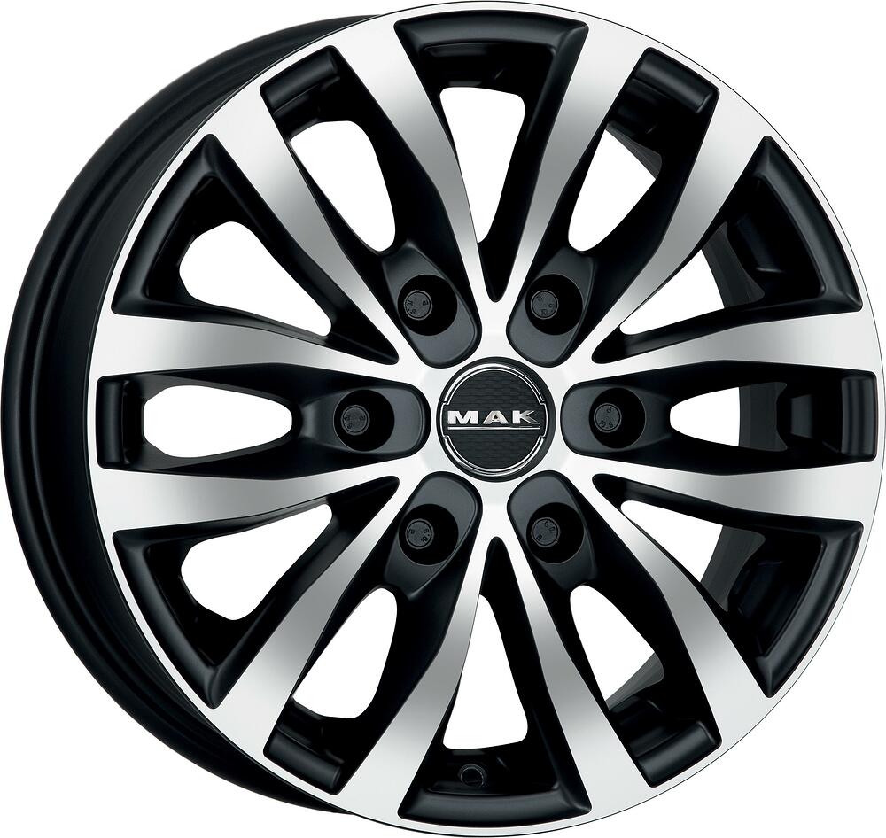 Mak Load 6 6.5x16 6x130 ET 62 Dia 84.1 Ice Black
