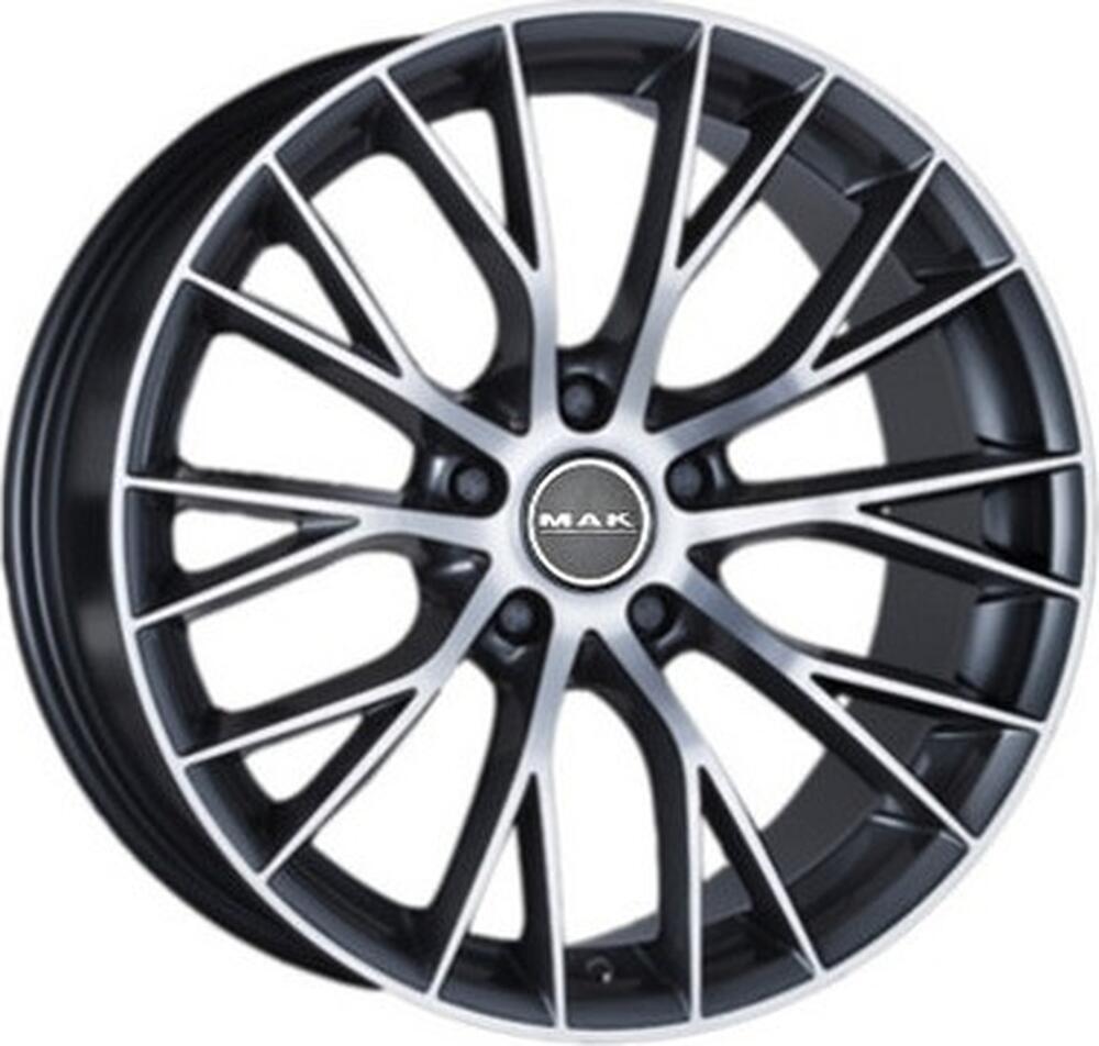Mak Munchen 7x16 5x112 ET 35 Dia 76 Gun Metallic - Mirror Face