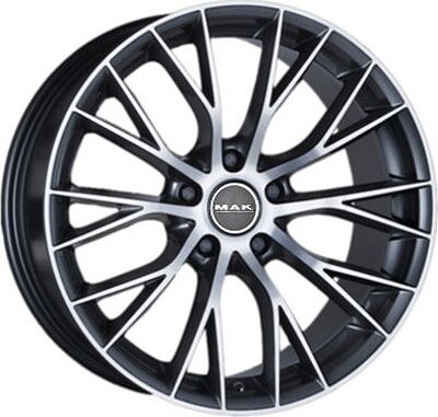 Mak Munchen 8.5x20 5x112 ET 35 Dia 76 Gun Metallic Mirror Face