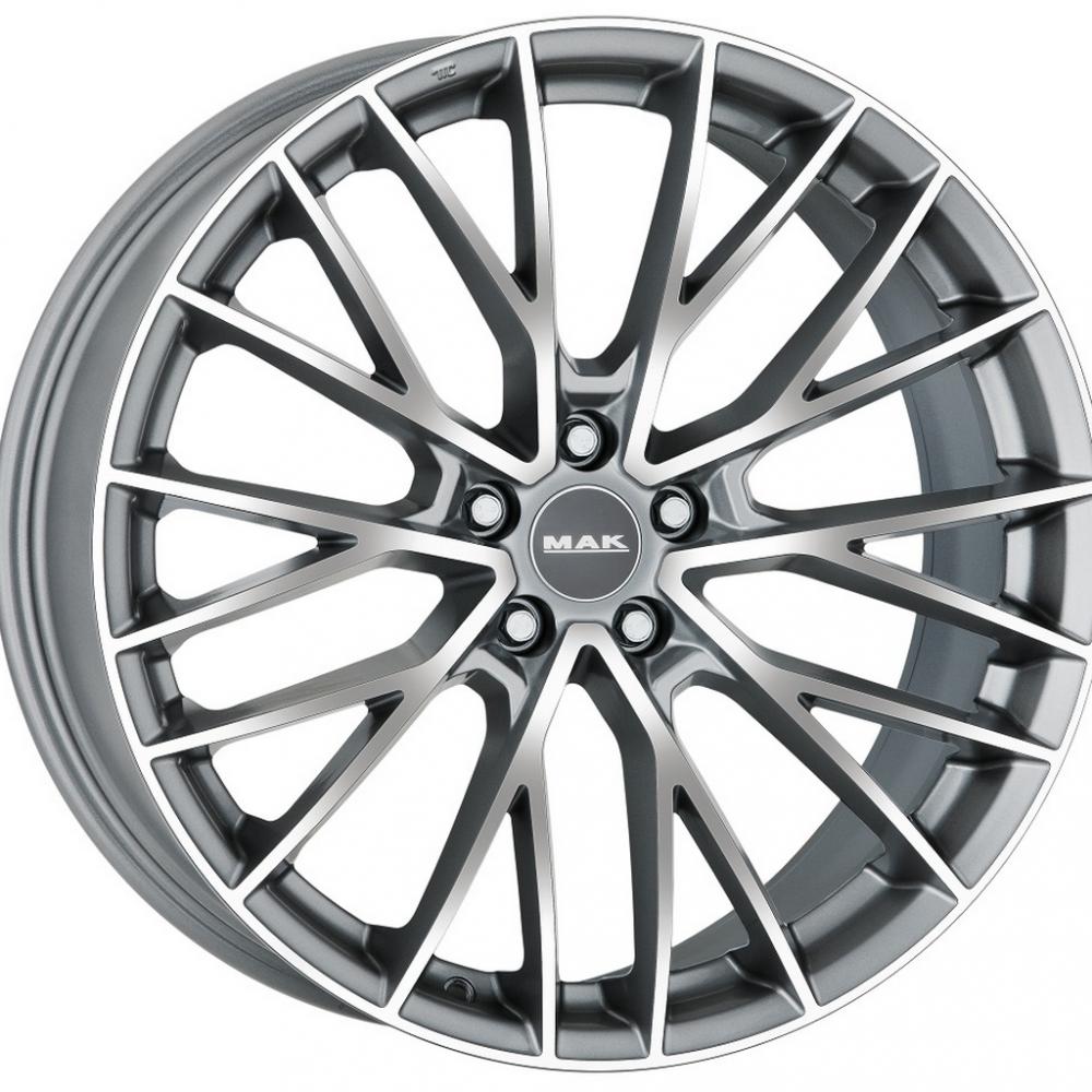 Mak Speciale-D 9.5x20 5x112 ET 41 Dia 66.6 Graphite Mirror Face