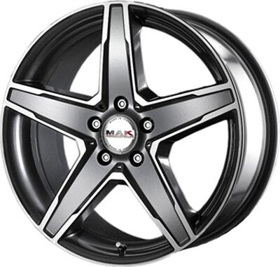Mak Stern 9x18 5x112 ET 50 Dia 66.6 Gunmetal Mirror Face