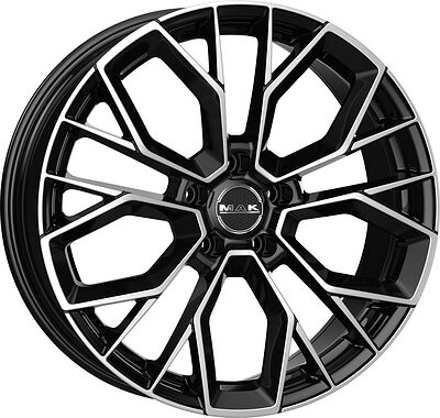 Mak Stilo 8x18 5x112 ET 30 Dia 76 Black Mirror