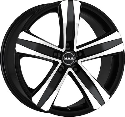 Mak Stone 5 3 7x17 5x160 ET 60 Dia 65.1 Black Mirror