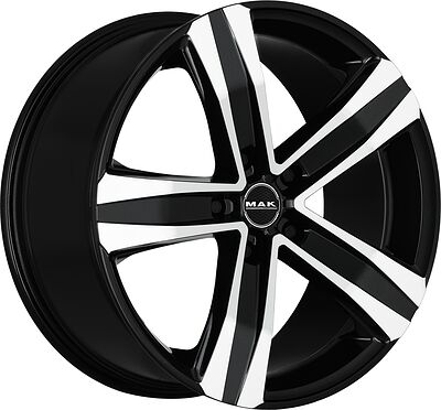 Mak Stone 5 8x19 5x112 ET 32 Dia 76 Black mirror