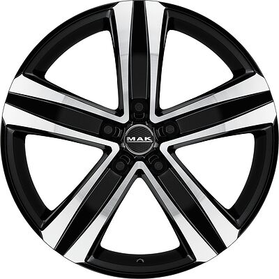 Mak Stone 5 8x19 5x112 ET 32 Dia 76 Black mirror