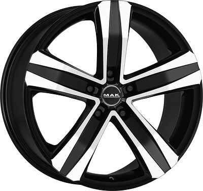 Mak Stone 5 8x19 5x112 ET 32 Dia 76 Black mirror